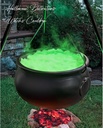 Halloween Decorations - Large Witches Cauldron on 54" Tripod with Lights - Black Plastic Bowl Decor - Hocus Pocus Candy Bucket Decoration for Indoor Outdoor Home Room Porch Yard Lawn Party Outside