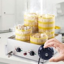 SYTEH Four-Hole Electric Steamed Buns Machine，Commercial Food Bread Buns Steaming Steamer, 30-110℃ Temperature, Dry Boiling Alarm, for Home Store Buffet Restaurant