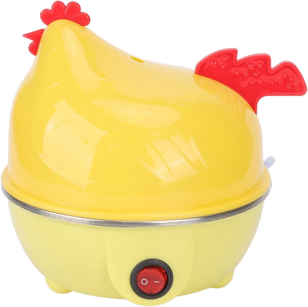 Diydeg Rapid Electric Egg Cooker and Poacher with Auto Shut Off, 7 Egg Capacity Tray, Egg Boiler for Hard Boiled Eggs, Poached Eggs, Scrambled Eggs, Omelets (US Plug 110V)