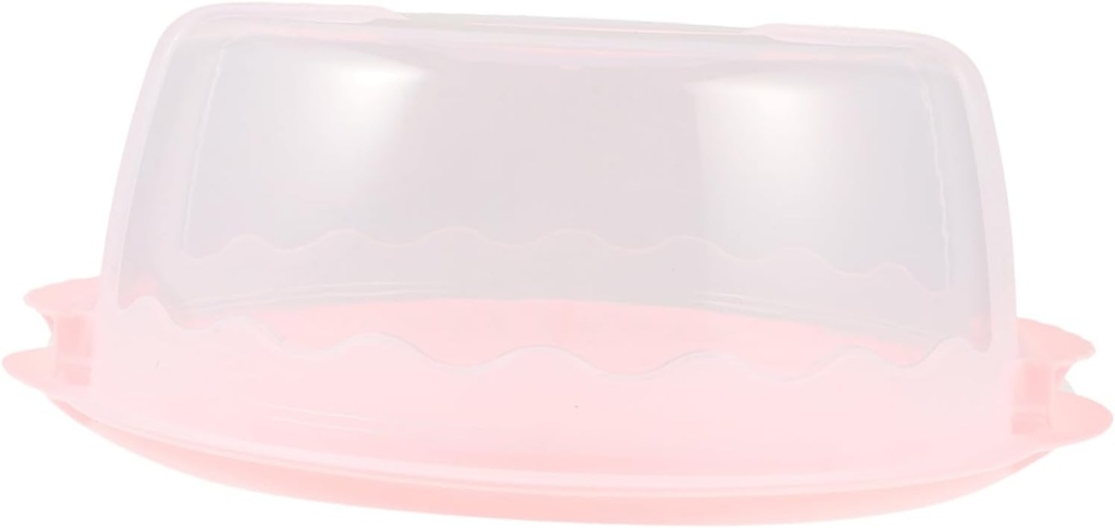 Handheld Cake Carrier with Transparent Dome Cover Reusable Cake Storage Box for to Parties Picnics and Gatherings