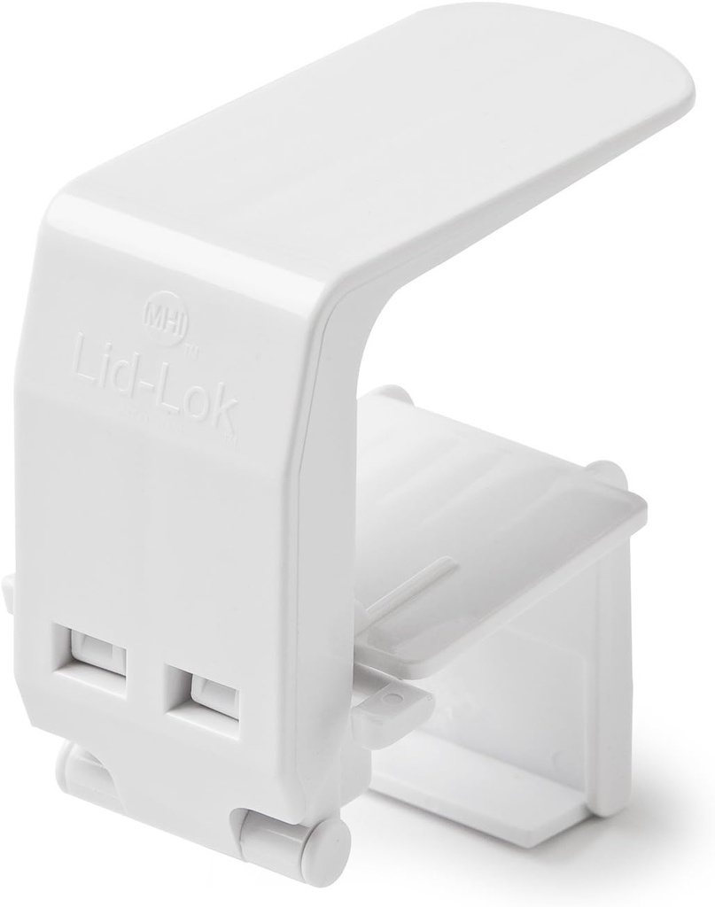 Mommy's Helper Lid-Lok Toilet Seat Safety Latch, White, 1-Pack