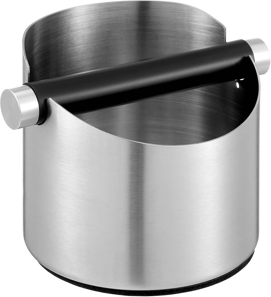 NUOBESTY Espresso Coffee Machine Waste Bin Coffee Ground Dump Bucket Skid-resistant Base Tea Powder Bucket for Semi-automatic Easy to Clean