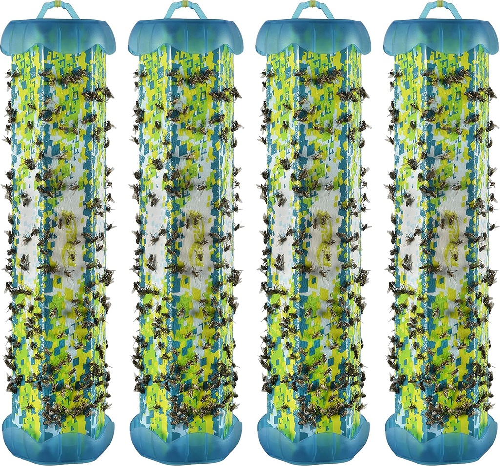 RESCUE! Non-Toxic TrapStik for Flies – Indoor Hanging Fly Trap - 4 Pack