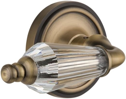 Nostalgic Warehouse Classic Rosette with Parlor Lever, Single Dummy, Antique Brass