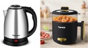 TOPWIT 2L Stainless Steel Electric Kettle & 1.8L Electric Pot with Steamer