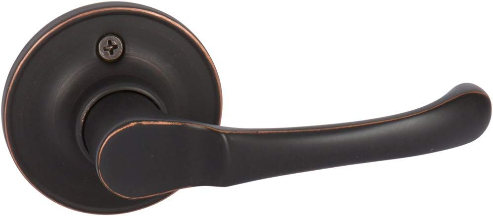 Callan by Delaney Hardware Newport Dummy Door Handle, Fits Door 1-3/8 to 2 in. Thick, Edge Oil Rubbed Bronze – Non-Handed Left/Right-Handed Decorative Door Lever – Easy to Install Pull Handle