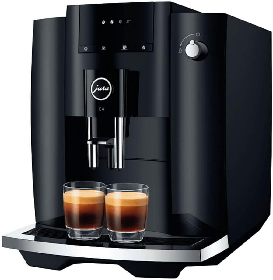 Jura E4 Piano Black Automatic Coffee Machine