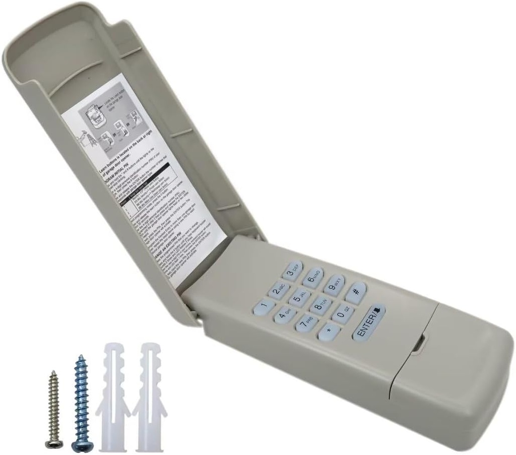 Garage Door Wireless Keypad, 315 390MHz Door Opener Remote for Classic Drive 3014/3018 Quantum 3214/3314/3316 ProDrive 3220C/3221C/3222C/3224C/3320B/3322B/3324B