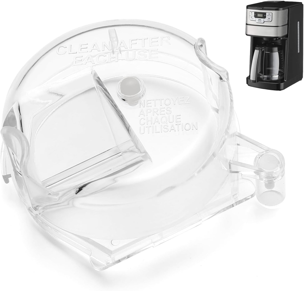 DGB-500GLID Grinder Lid for Cuisinart Coffee Grinder Clear Grinder Assembly Lid Replacement Parts for Cuisinart Grind and Brew Coffee Maker Models DGB-475,DGB-475BK,DGB-500,DGB-500BK,DGB-600,DGB-600BC