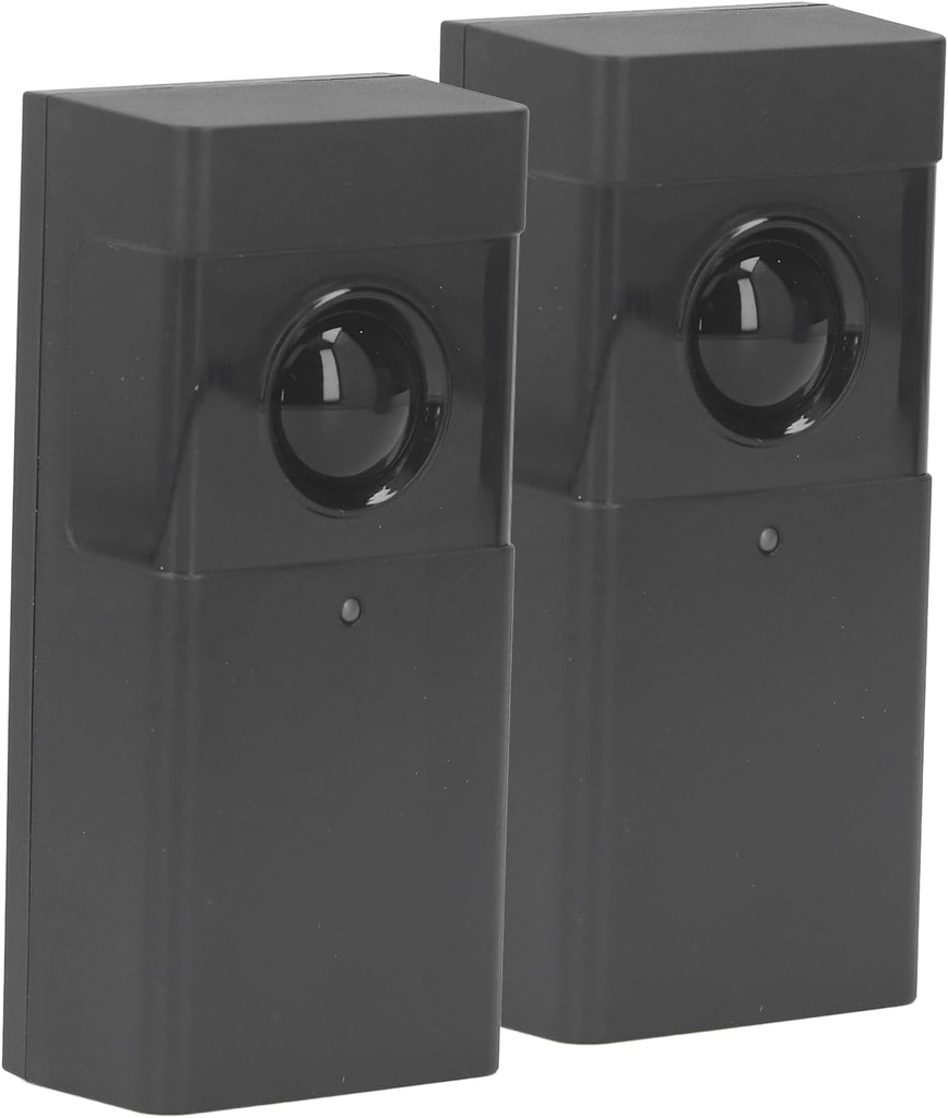 Walfront Garage Safety Sensor Kit 30M IP44 Garage Door Safety Sensor Door Opener Infrared Sensor Home Security System 12‑24V (Black)