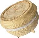 Thai Sticky Rice Steamer Basket 7" – 100% Natural Bamboo | Traditional Handmade Sticky Rice Cooker | Asian Kitchen Tool for Authentic Thai & Lao Cuisine Dept3.50 x Diameter 7.00 x Height 5.00 inches