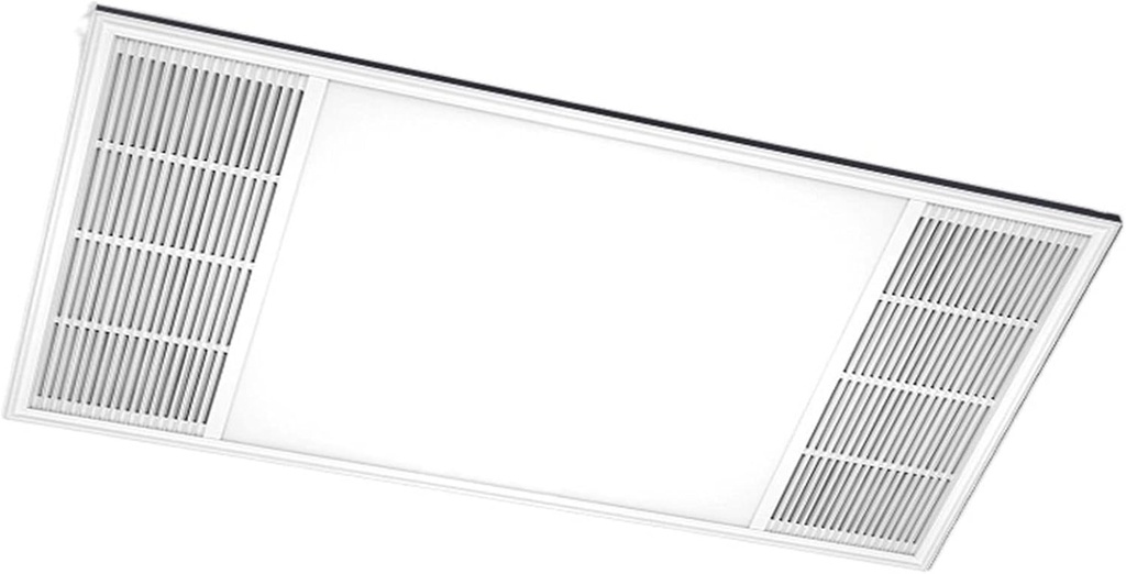 Ultra-thin Ceiling Ventilation Fan Lighting Combo, Rectangular High-power Exhaust Fan with LED Lights, Powerful Low-noise Bathroom Exhaust Fan Household Ventilation Fans (Color : B, Siz (B 300 * 600