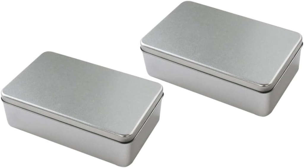 Holiday Baking Tinplate Cases 2 Pack Cookie Jars Lids Airtight for Christmas Cookies Candy Boxes Biscuit Case Storage