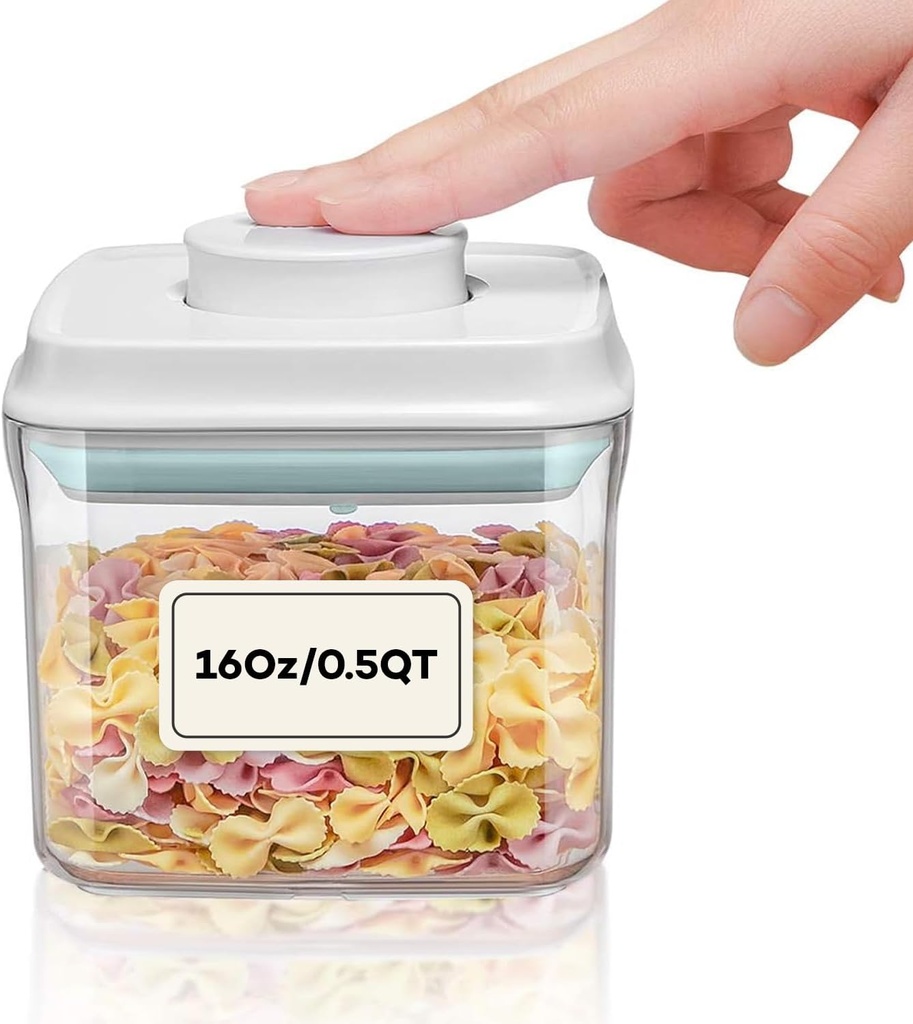 Bop Top | Airtight Meal Prep Containers with Lids | Food Storage Container Sets | Snack and Overnight Oats Fridge Organizer | Pantry and Kitchen Organization