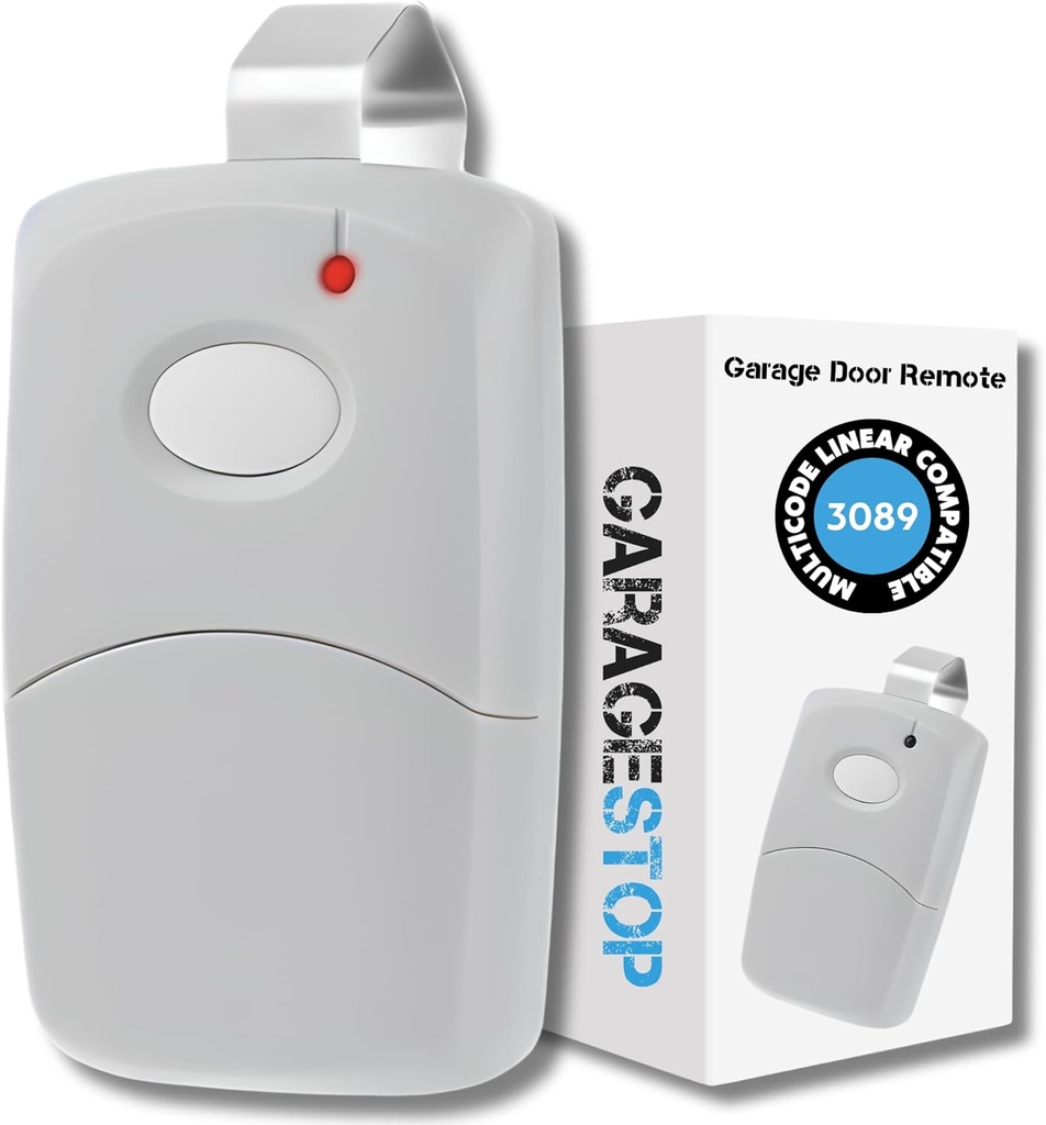 Garage Stop Garage Door Opener Remote for Linear Multi-Code 3089 308911 MCS308911,1089, 3060, 3070, 10 dip Switch Gate Opener Remote 300MHz, Garage Clicker Replacement
