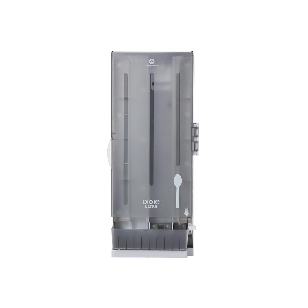 Dixie SSSPD120 SmartStock Utensil Dispenser, Spoon, 10 x 8.78 x 24.75, Smoke