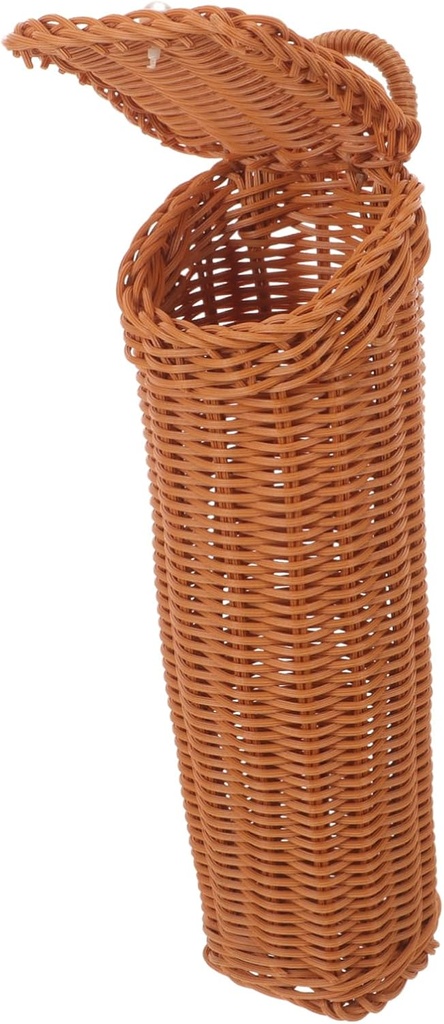 Hyacinth Hanging Basket Rattan Storage Wall Hanging Flower Baskets Woven Kitchen Storage Holder