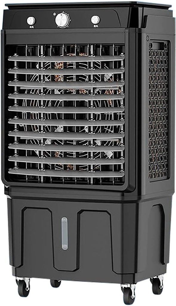 Industry Evaporative Air Cooler, 3 Speeds Portable Swamp Cooler, Large Water Tank, 120°Oscillation, 80W Air Conditioner For Indoor Outdoor(89x44x34cm/35x17x13in)