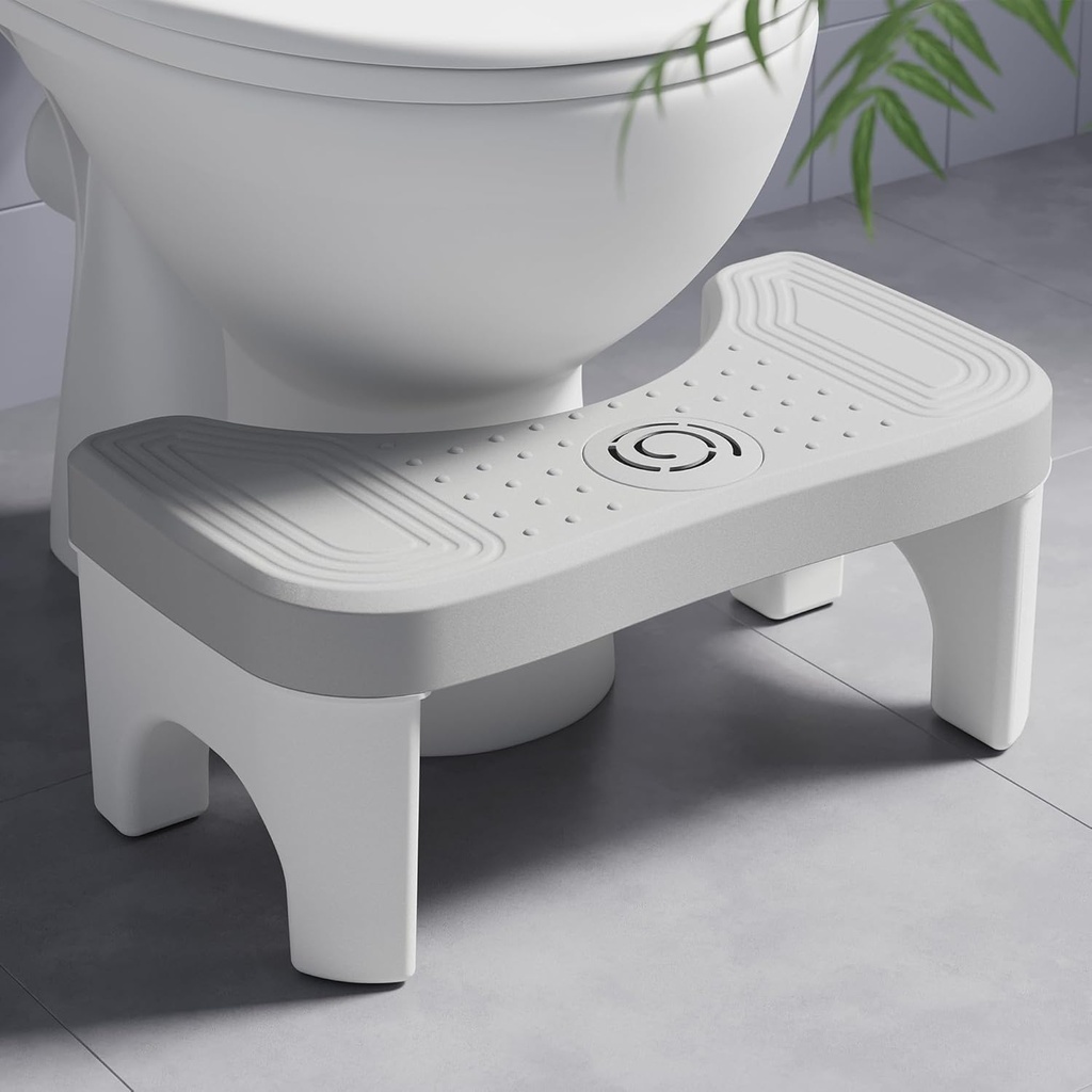 Squatting Toilet Stool for Adults, 7 Inch Poop Stool Squat Adult, Non-Slip Potty Stool for Pooping, Portable Toilet Step Foot Rest for Bathroom