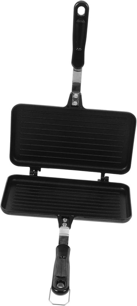 Ciieeo Double-sided Non-stick Breakfast Sandwich Maker Gas-compatible Griddle Pan for Food-grade Material Ergonomic Handle for Convenient Use for Home Cafes