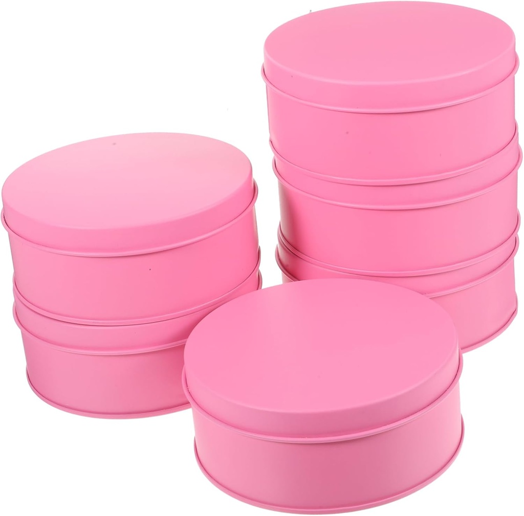 6pcs Tinplate Cookie and Candy Storage Box Versatile Packaging and Organizing Container for Snacks Dried Fruits and Items Jar