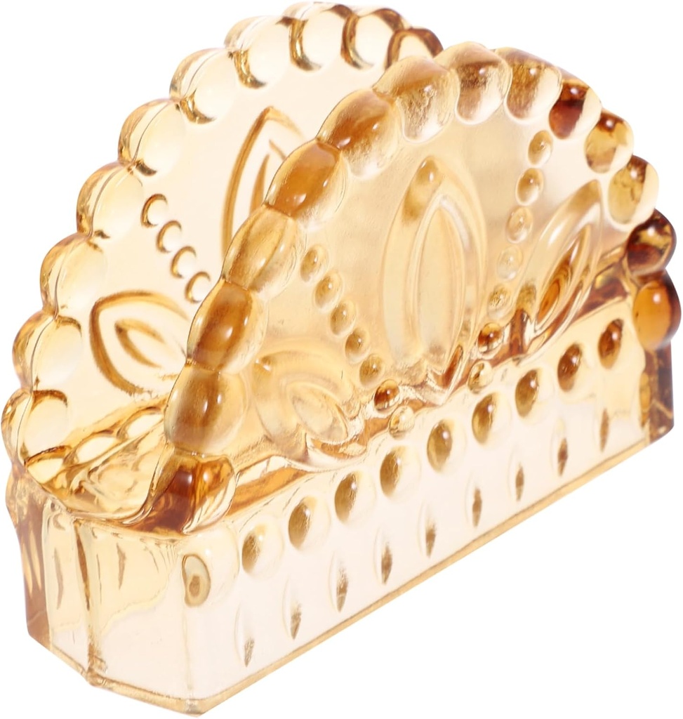 Elegant Glass Napkin Storage Rack Home Organizer Table Decor Napkin Holder for Fiestas