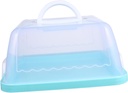 Thick Transparent Portable Cake Box with Lid Plastic Cake Carrier for Birthday Wedding Shower and Party Use