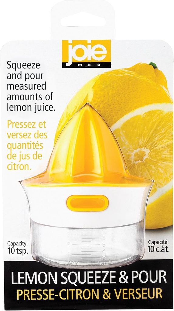Joie Kitchen Gadgets Joie Squeeze and Pour Juicer Reamer, 10tsp, Yellow