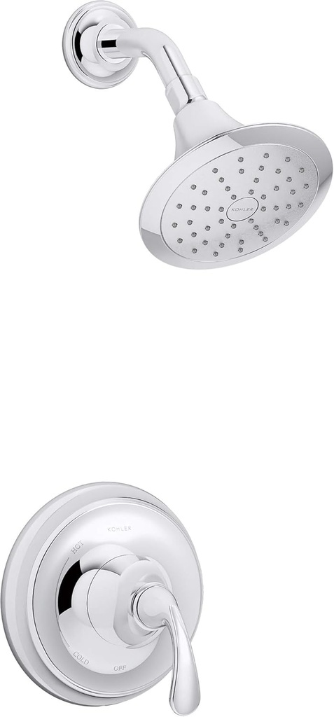KOHLER Forté Sculpted Rite-temp Shower Trim with 1.75 Gpm Showerhead