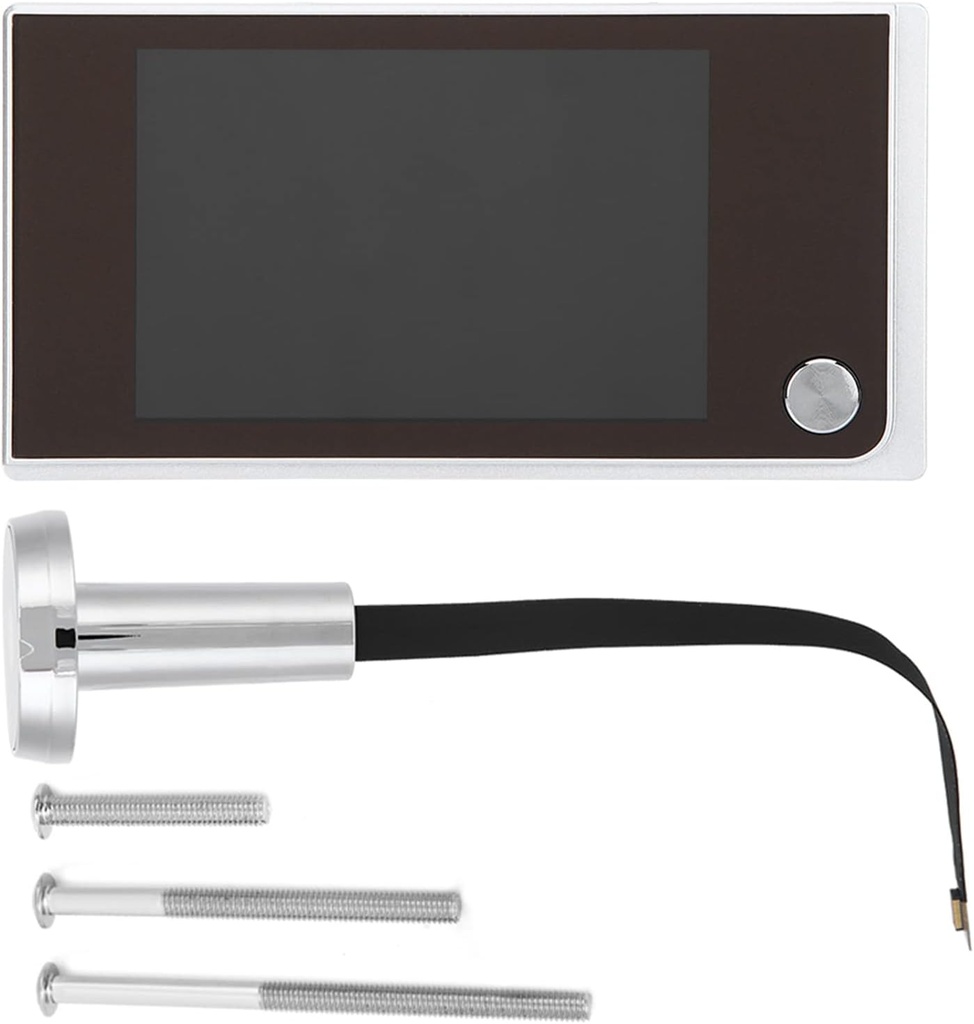 Home Visual Doorbell with 3.5 inch LCD HD Screen, Design Digital Door Eye Viewer Camera 120 Degrees Wide Angle View, for Home Security System, Low Power Alert