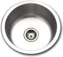 Houzer SCF-1830-1 Hospitality Series Topmount Stainless Steel Round Bar/Prep Sink