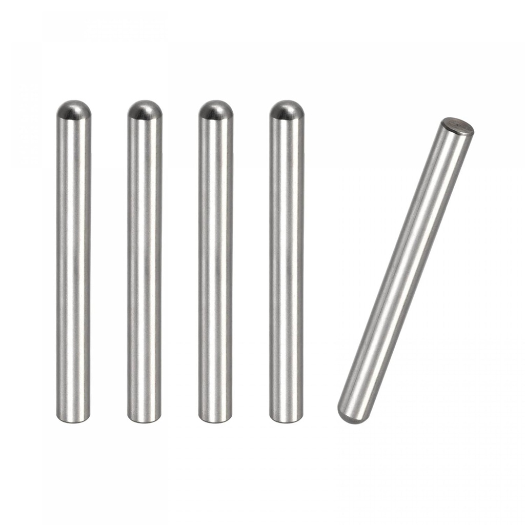 uxcell 8x80mm Dowel Pins, 5pcs 304 Stainless Steel Round Head Flat Chamfered End Dowel Pin Bunk Bed Pins Shelf Pegs Support Shelves Fasten Elements