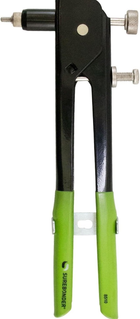 Surebonder Threaded Insert Tool for Metal, Fiberglass, Plastic - Includes 5 Sizes of Threaded Mandrels & Nose Pieces (8510)