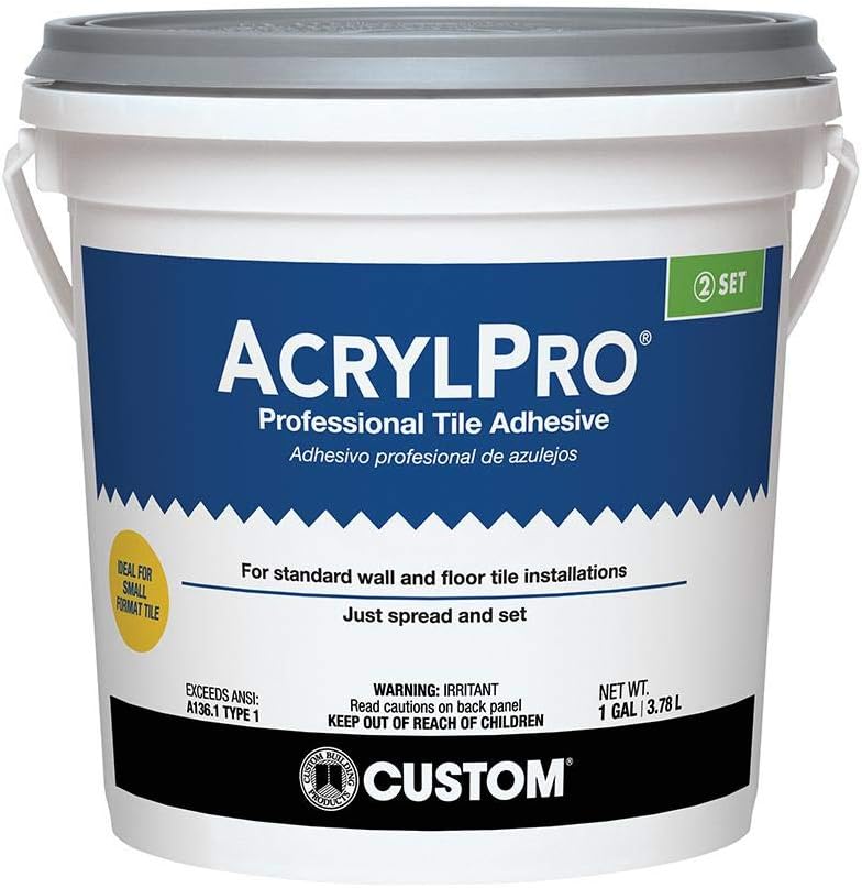Custom Building Products AcrylPro Ceramic Tile Adhesive 1 gal.
