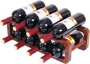 Wine Rack Freestanding Floor Wine Racks countertop for Kitchen Dining Room Basement Wine Cellar or bar Bamboo