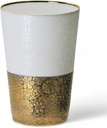 J-kitchens Select Japanese Sake Glass, Ultra-Thin, Tumbler, Gold, Temari, Wooden Box, 12.5 fl oz (370 ml), Made in Japan