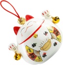 Amosfun Fortune Cat Ceramic Jar Cute Decorative Storage Canister for Tea Candy Dry Food Airtight Container with Lid Use for Loose Leaf Tea and Grains