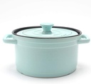 Refractory Ceramic Classic Casserole With Lid, Ceramic Casserole with lid, Slow Cooker Round Dutch Oven, Healthy Non-Stick Ceramic,Home Kitchen Ceramic Casserole (Color : Blue, Size : 3l) (Green 3l)