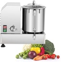 Stainless Steel Multifunctional Veggie Cutter, 1200/1800W Commercial Vegetable Meat Food Processor, Electric Onion Cabbage Grinder Blender Cutter,9L