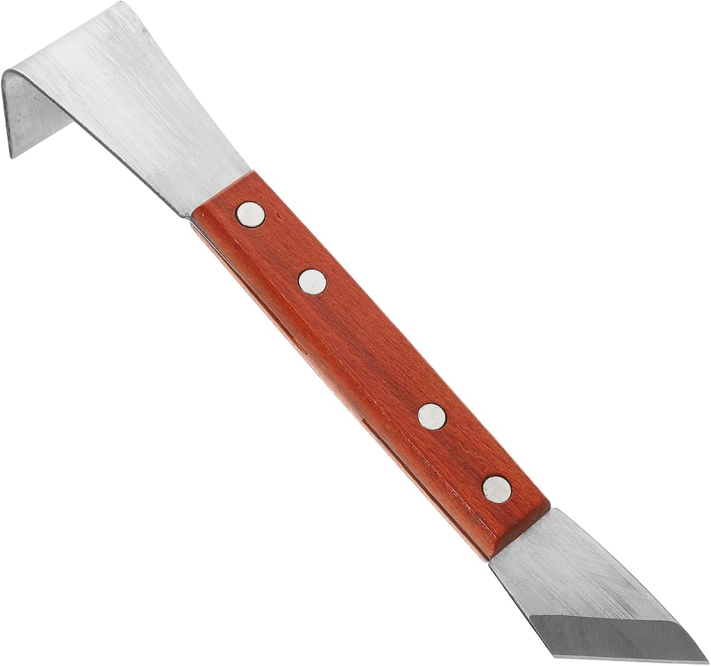 Yardwe 9.44-Inch Tree Bark Scraper Tool, Steel Debarking Tool for Gardening, Landscaping, and Woodworking, Assorted Color Bark Peeler for Logs and Fence Posts