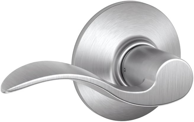 SCHLAGE F10 ACC 626 Accent Passage Lever, Satin Chrome