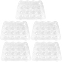 UPKOCH 5pcs Clear Dessert Box Portable Cupcake Carriers for for Bakery Grocery Family Events and Catering Airtight Versatile Cupcake Containers