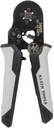 Klein Tools 34055 Ferrule Crimping Tool, Square Crimper Pliers for 10 to 22 AWG Wire Terminals, Built-In Adjustable Ratchet, for Electrical Work