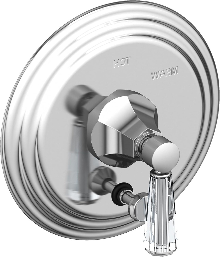 Newport Brass 5-1232BP/26 Balanced Pressure Tub & Shower Diverter Plate With Handle Polished Chrome Metropole