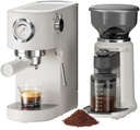 Espresso Machine & Coffee Bean Grinder Combo - 20Bar Coffee Maker with Milk Frother Steam Wand Adjustable 24 Precise Grind Settings, 40s Digital Timer for French Press, Espresso