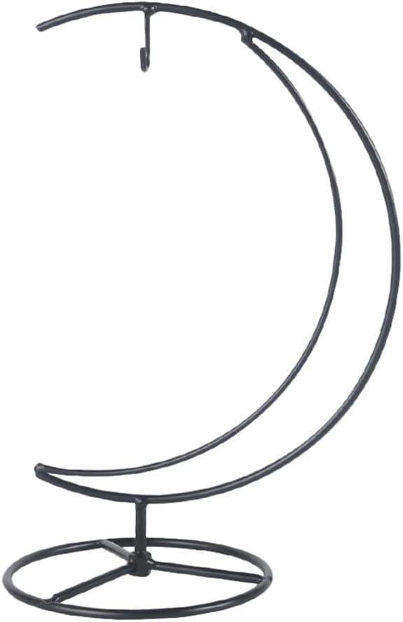 Fruit Basket Decorative Banana Hanger Grape Hanging Rack Iron Fruit Organizer Hanging Rack Moon Plant Stand Fruit Plate with Hook for Home Kitchen Use Ornament Display Stand