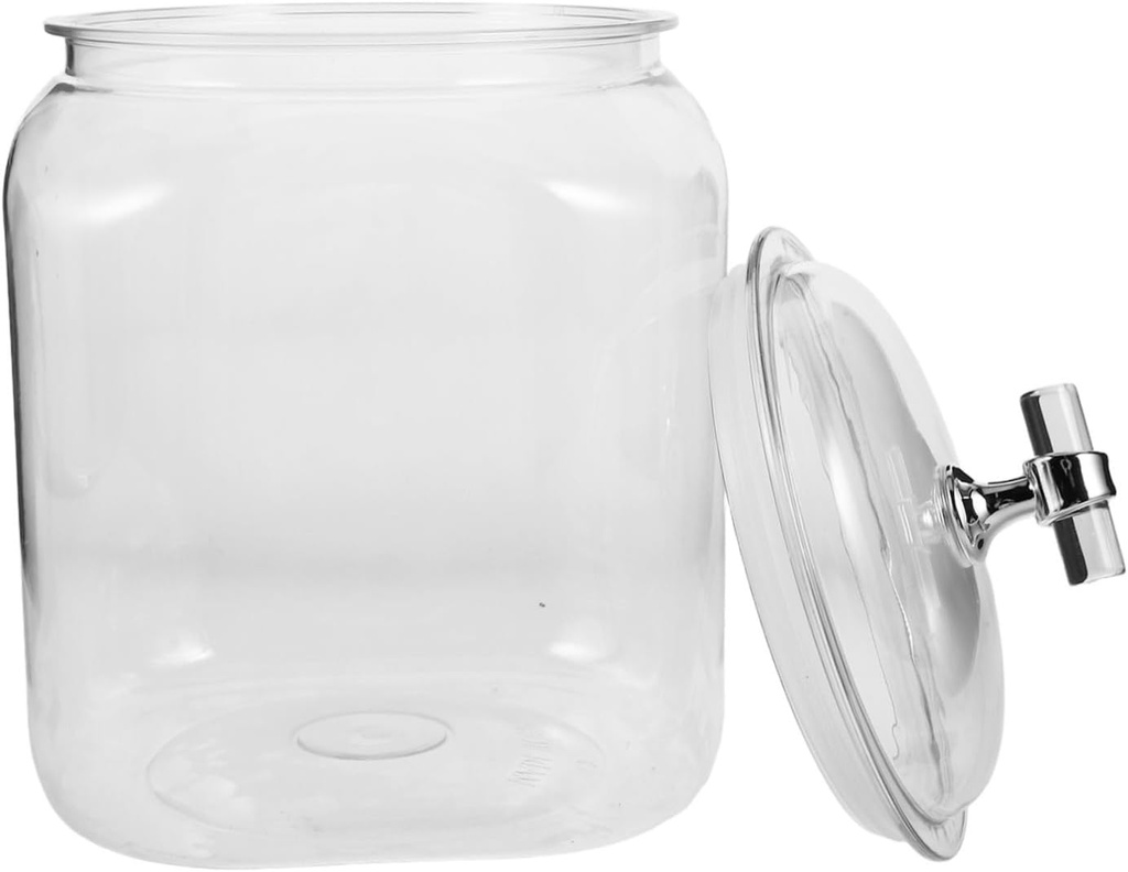Alipis Large Capacity Kitchen Storage Jar Food Storage Bins Airtight Plastic Jars for Cookies Snacks Flour Tea Candy Dispenser Container