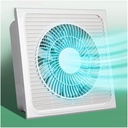 30×30cm Integrated Ceiling Ventilation Fan, Square Silent Exhaust Fan with DC Motor, High-Speed Ventilation, Adjustable Speed, White(With Remote Control)