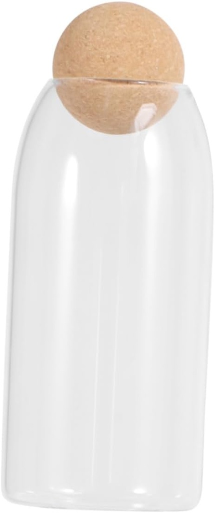 Garneck High Borosilicate Glass Storage Jar Airtight Kitchen Container for Grains and Tea Heatproof Design for Home Organization