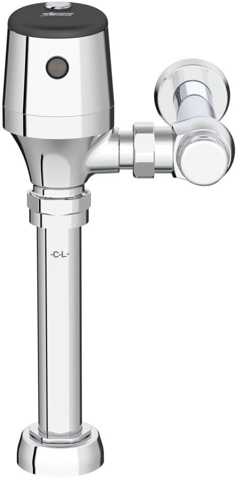 American Standard 6247721.002 Ultima Selectronic Exposed Toilet Flush Valve, Diaphragm Type, Battery, Dual Flush 1.28/1.1 GPF, Polished Chrome